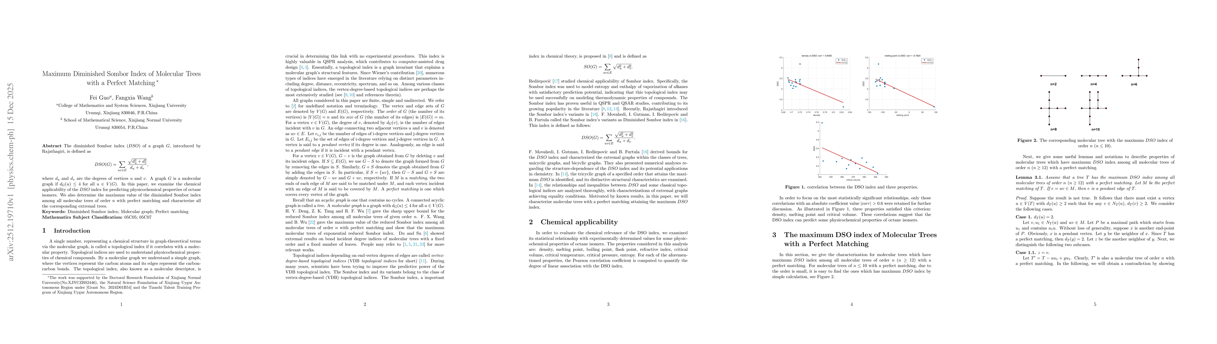 Thumbnail for Maximum Diminished Sombor Index of Molecular Trees with a Perfect Matching