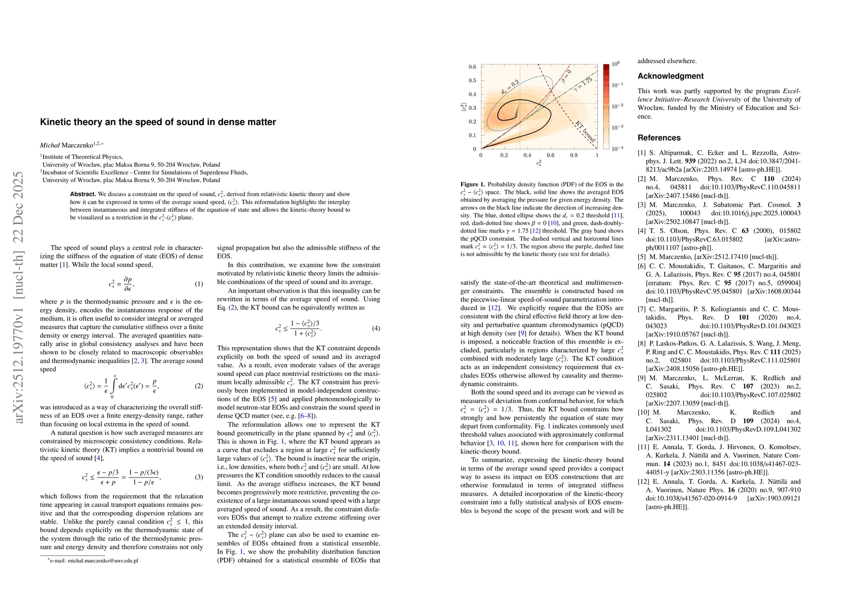 Thumbnail for Kinetic theory an the speed of sound in dense matter