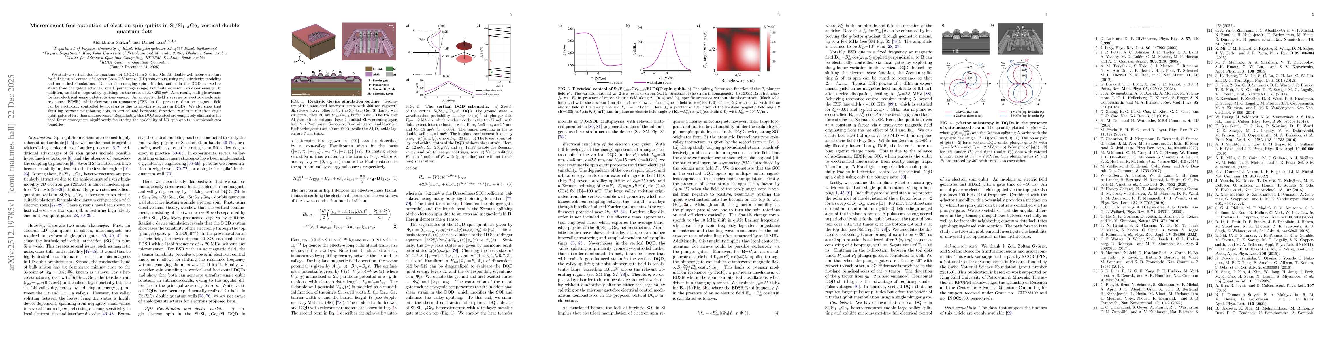 Thumbnail for Micromagnet-free operation of electron spin qubits in Si/Si$_{1-x}$Ge$_x$ vertical double quantum dots