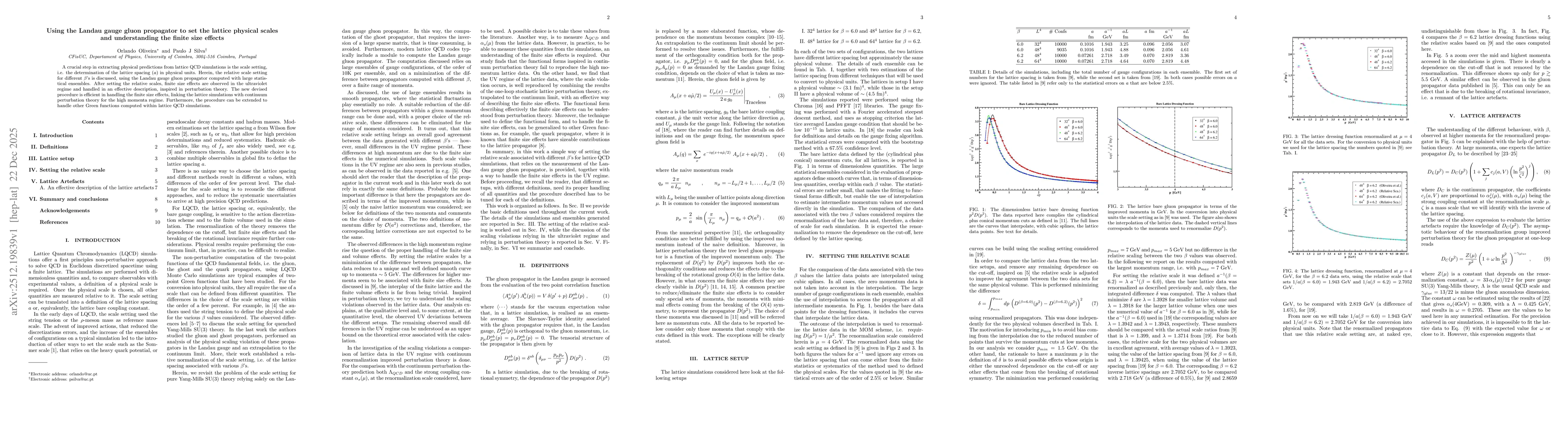 Thumbnail for Using the Landau gauge gluon propagator to set the lattice physical scales and understanding the finite size effects