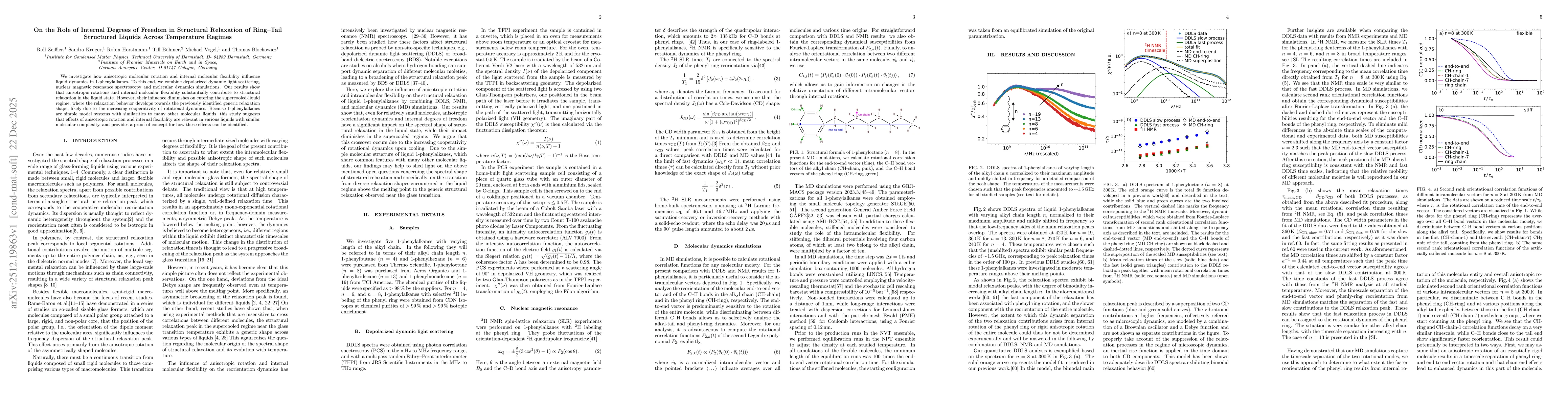 Thumbnail for On the Role of Internal Degrees of Freedom in Structural Relaxation of Ring-Tail Structured Liquids Across Temperature Regimes
