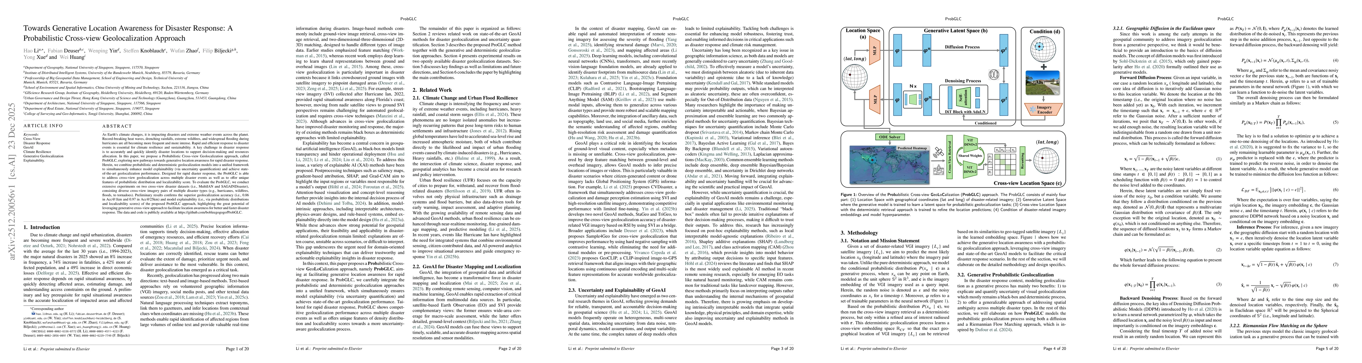 Thumbnail for Towards Generative Location Awareness for Disaster Response: A Probabilistic Cross-view Geolocalization Approach