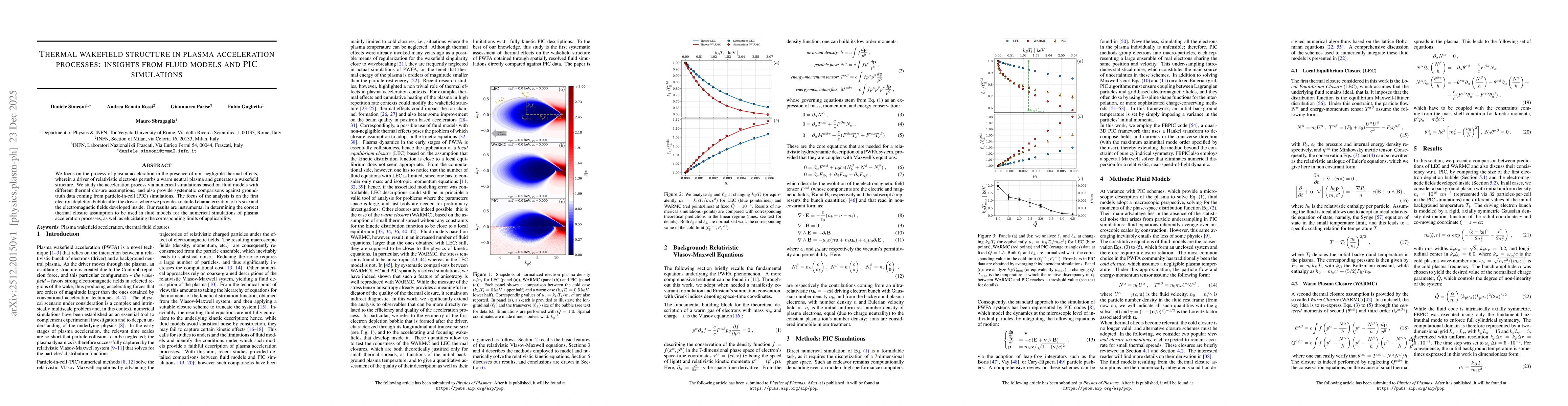 Thumbnail for Thermal wakefield structure in plasma acceleration processes: insights from fluid models and PIC simulations