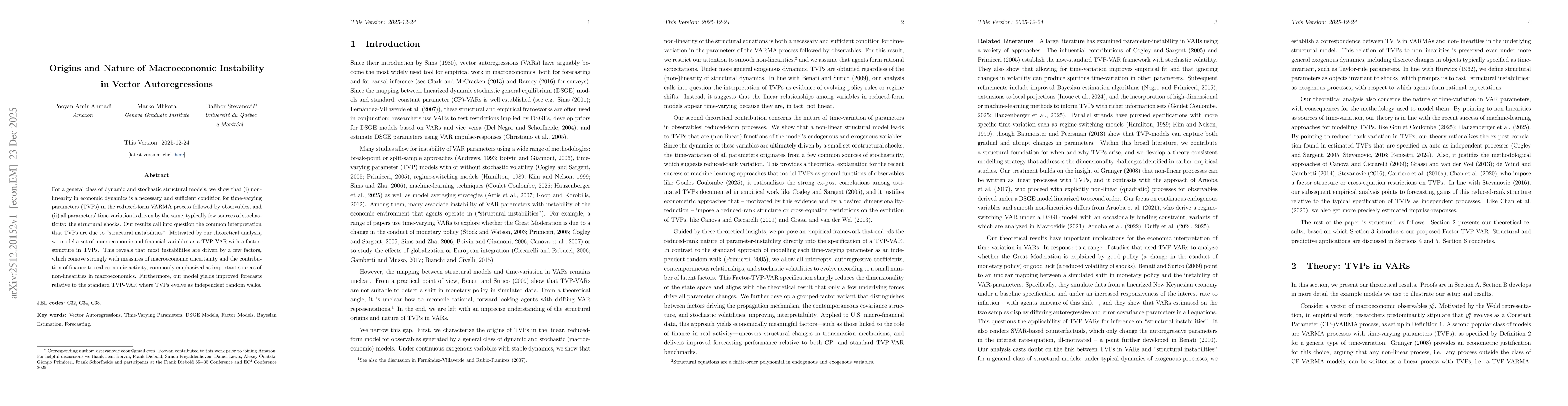 Thumbnail for Origins and Nature of Macroeconomic Instability in Vector Autoregressions