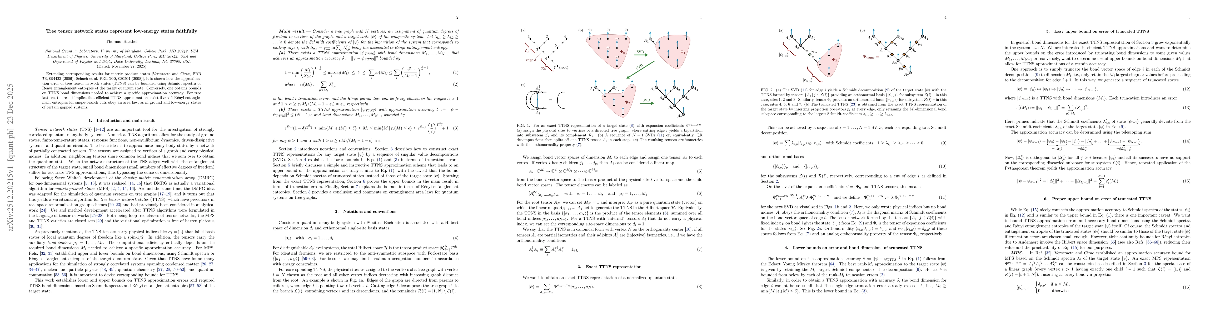 Thumbnail for Tree tensor network states represent low-energy states faithfully
