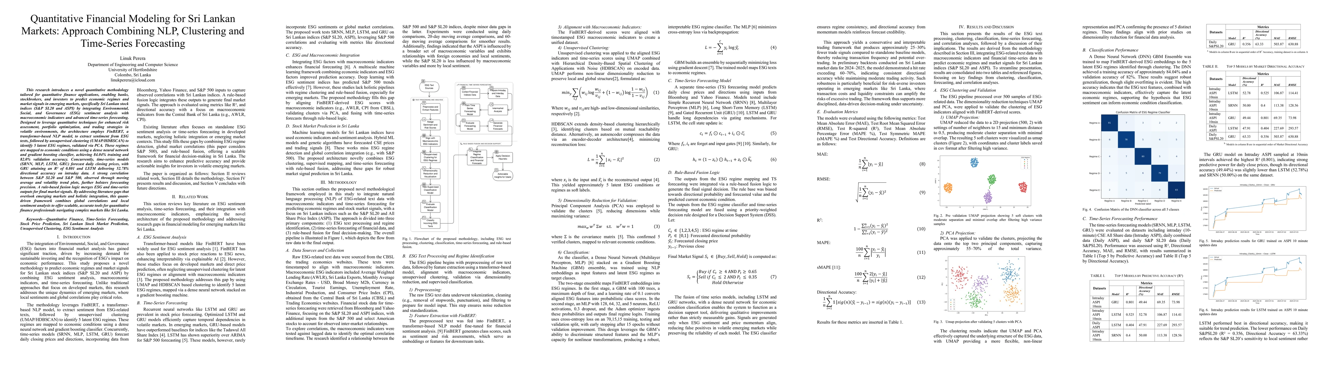 Thumbnail for Quantitative Financial Modeling for Sri Lankan Markets: Approach Combining NLP, Clustering and Time-Series Forecasting