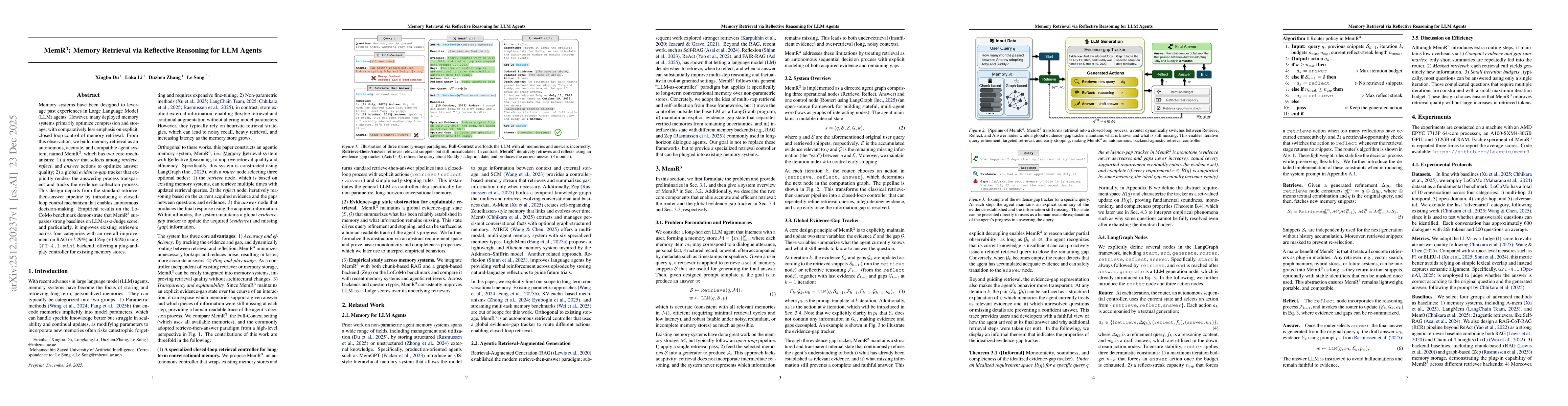 Thumbnail for MemR$^3$: Memory Retrieval via Reflective Reasoning for LLM Agents