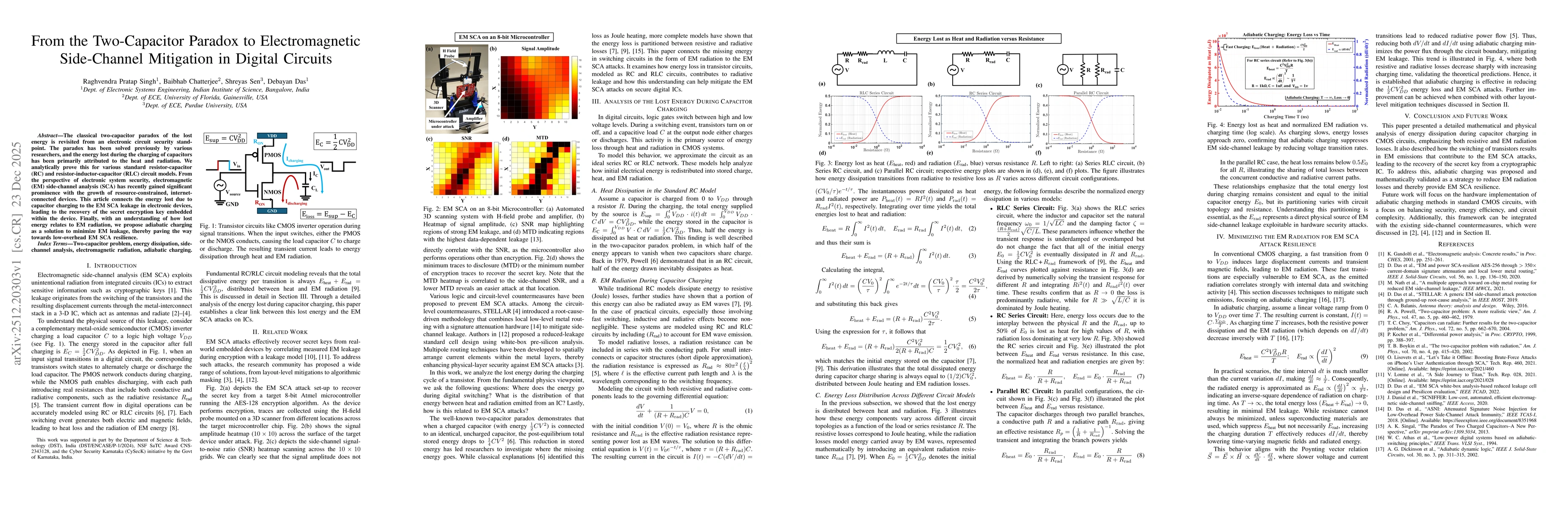 Thumbnail for From the Two-Capacitor Paradox to Electromagnetic Side-Channel Mitigation in Digital Circuits