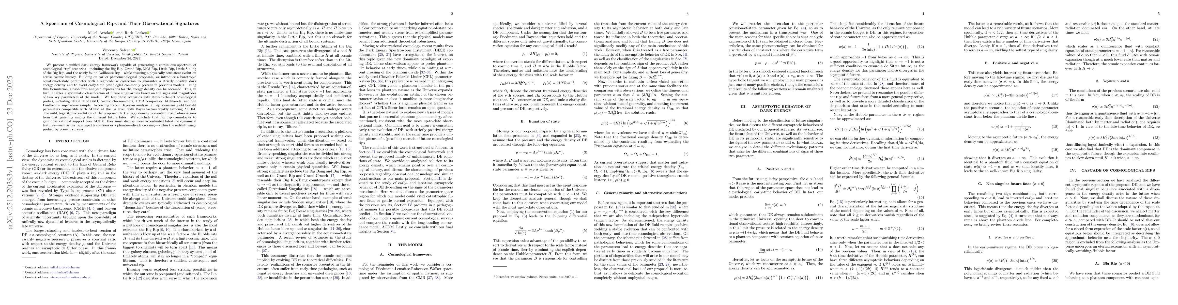 Thumbnail for A Spectrum of Cosmological Rips and Their Observational Signatures