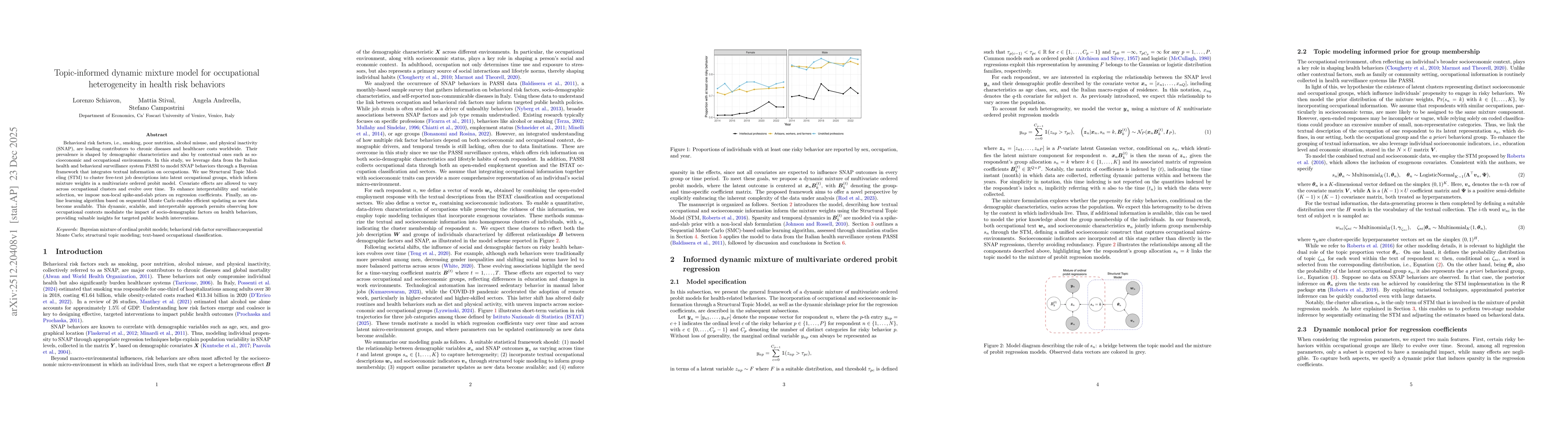 Thumbnail for Topic-informed dynamic mixture model for occupational heterogeneity in health risk behaviors