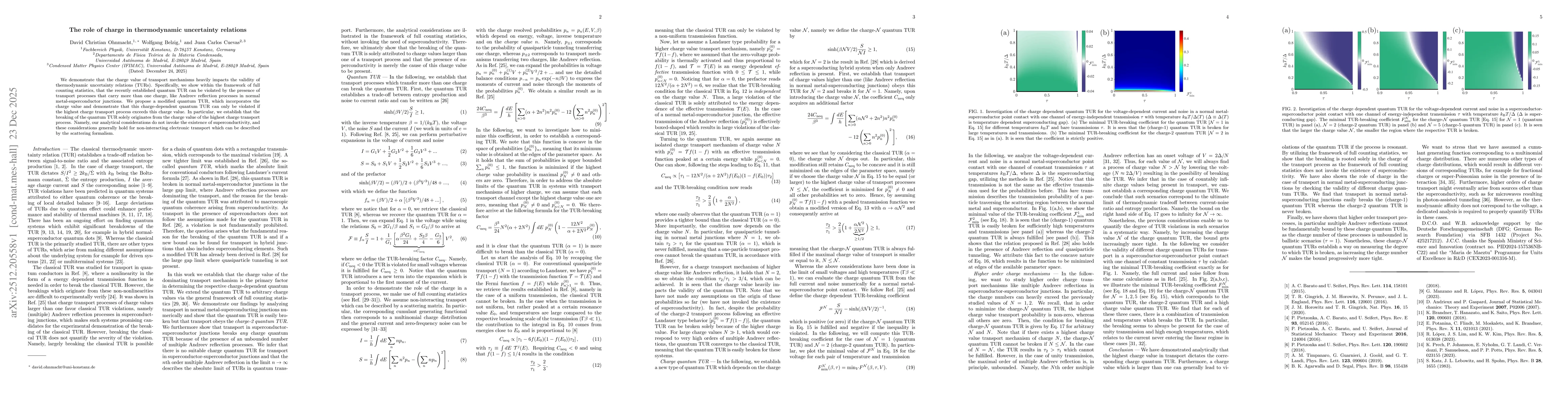 Thumbnail for The role of charge in thermodynamic uncertainty relations