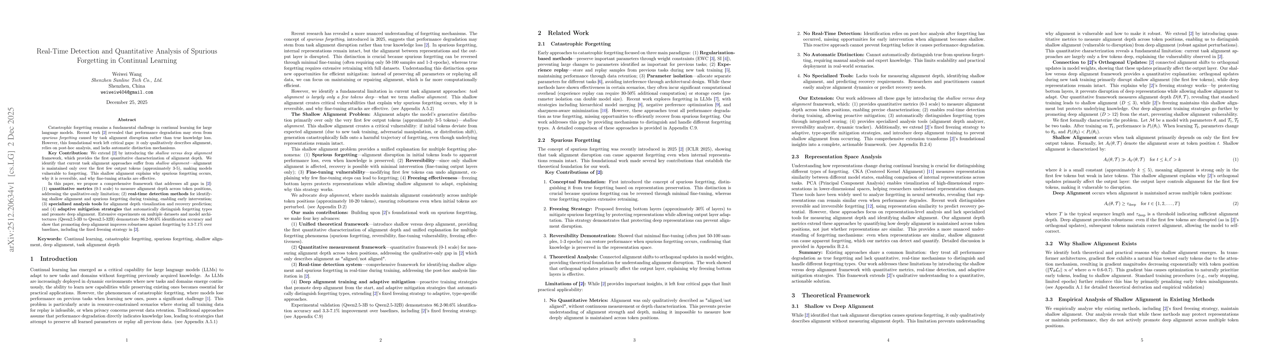 Thumbnail for Real Time Detection and Quantitative Analysis of Spurious Forgetting in Continual Learning