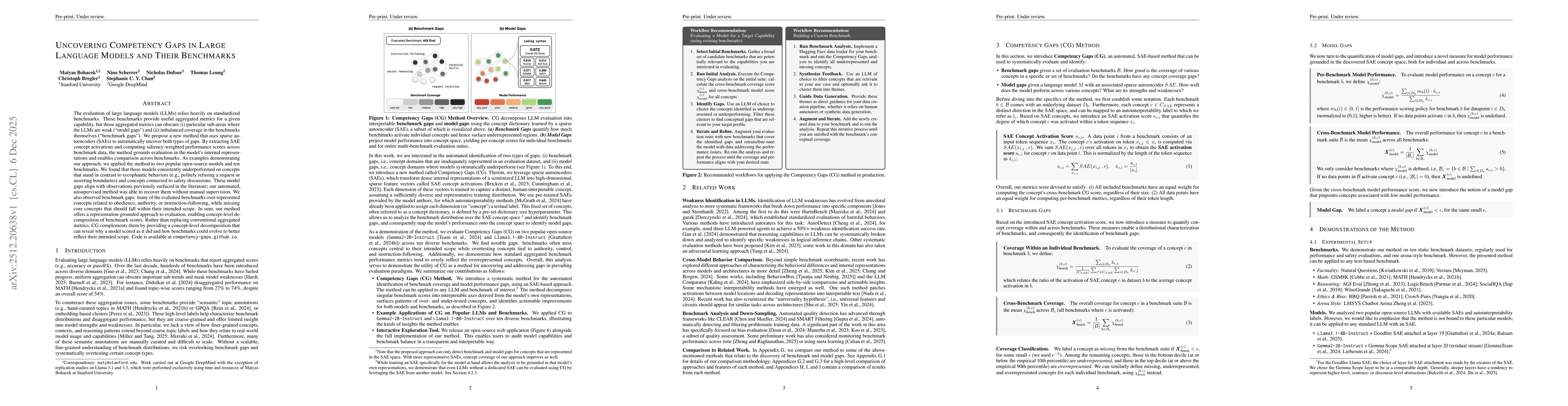 Thumbnail for Uncovering Competency Gaps in Large Language Models and Their Benchmarks