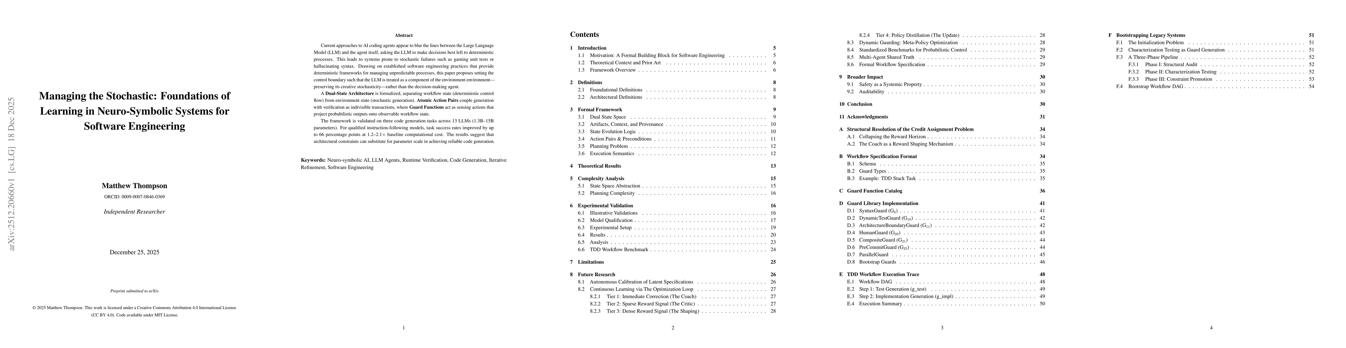 Thumbnail for Managing the Stochastic: Foundations of Learning in Neuro-Symbolic Systems for Software Engineering
