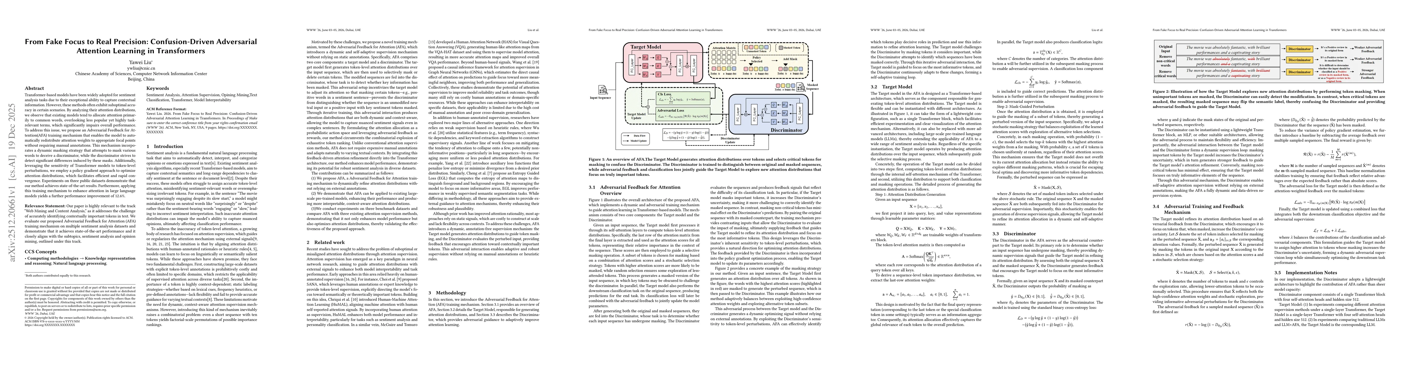 Thumbnail for From Fake Focus to Real Precision: Confusion-Driven Adversarial Attention Learning in Transformers
