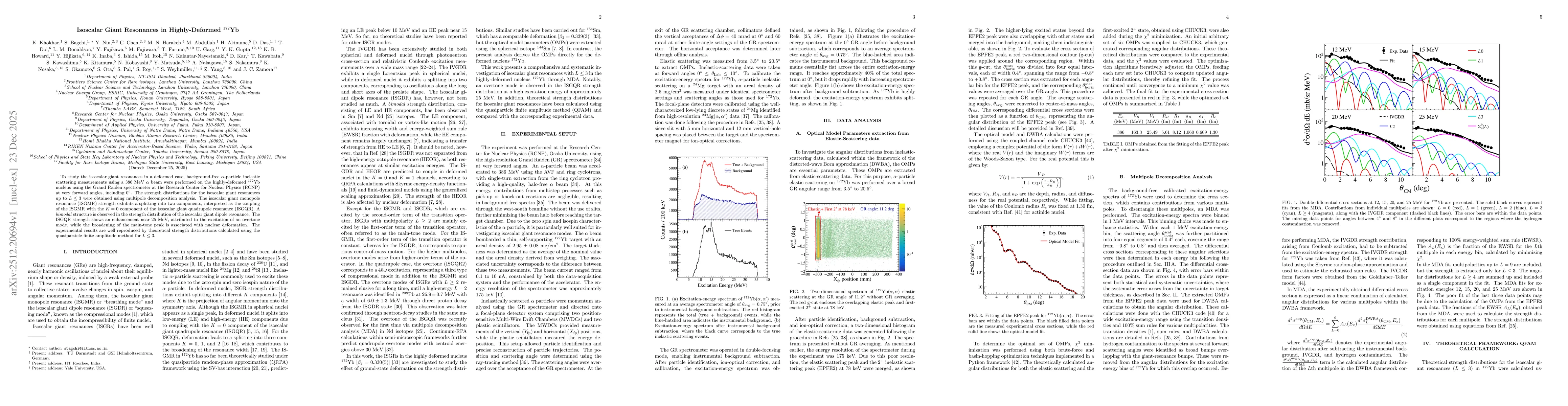 Thumbnail for Isoscalar Giant Resonances in Highly-Deformed $^{172}$Yb