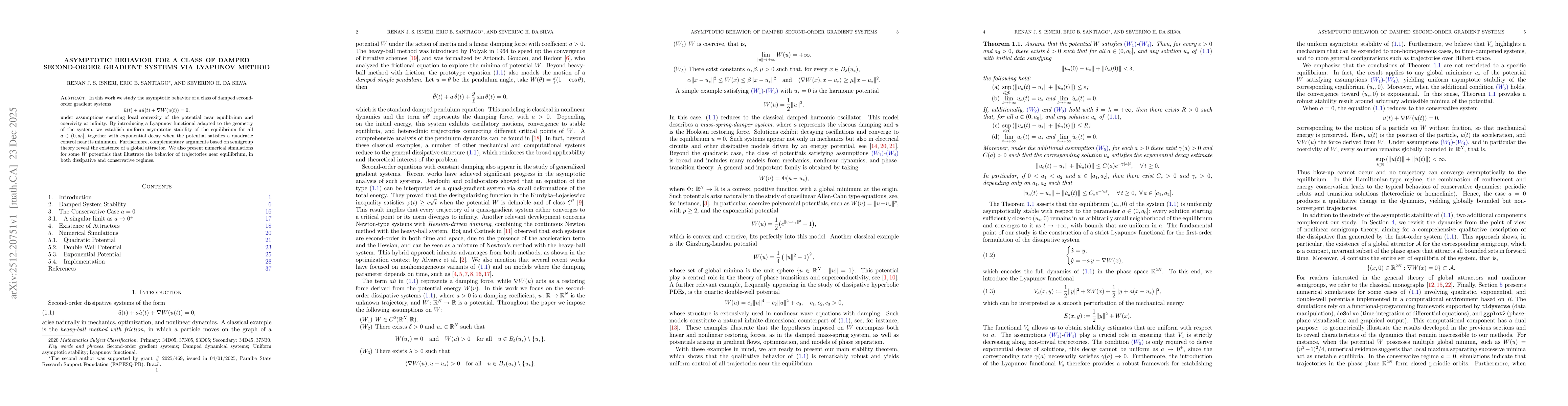 Thumbnail for Asymptotic behavior for a class of damped second-order gradient systems via Lyapunov method