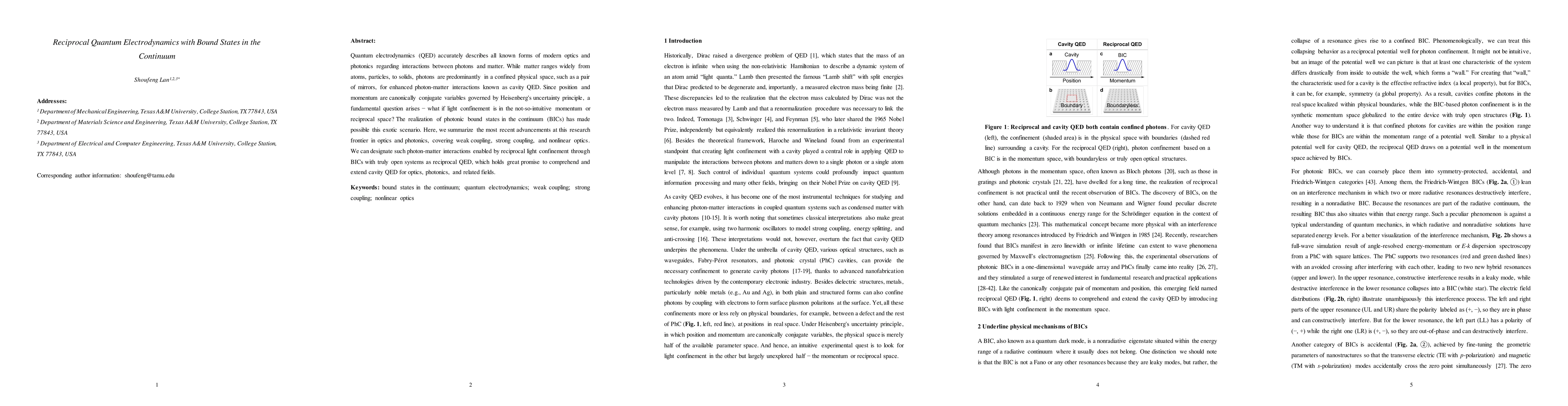 Thumbnail for Reciprocal Quantum Electrodynamics with Bound States in the Continuum