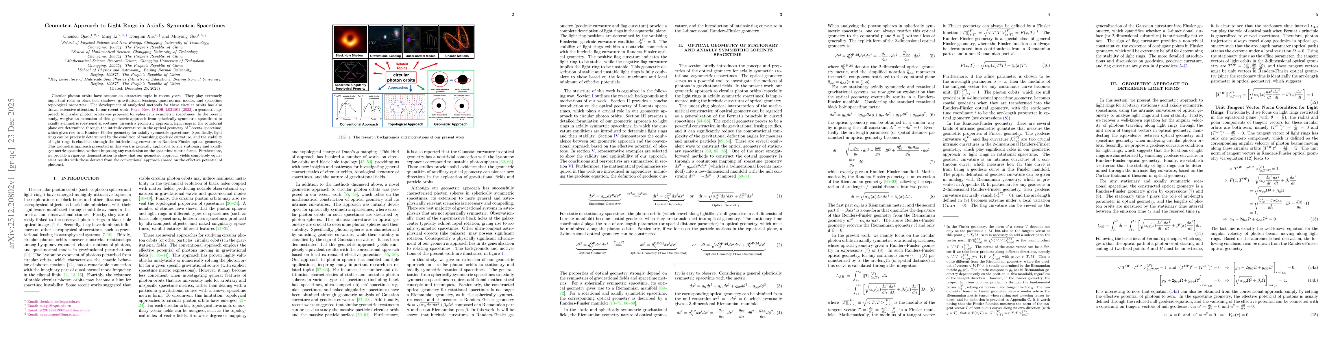 Thumbnail for Geometric Approach to Light Rings in Axially Symmetric Spacetimes