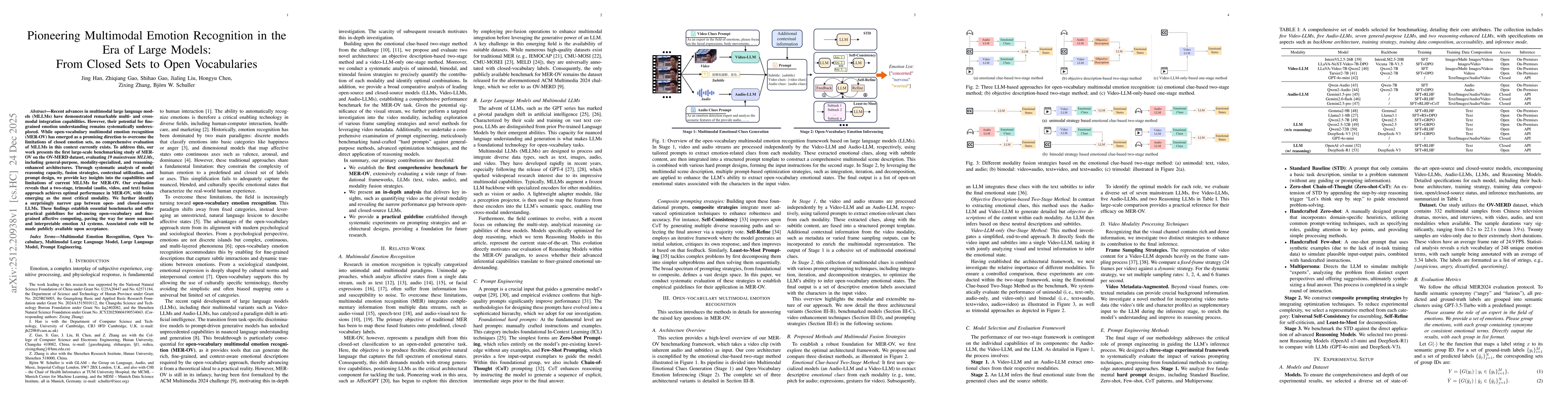 Thumbnail for Pioneering Multimodal Emotion Recognition in the Era of Large Models: From Closed Sets to Open Vocabularies