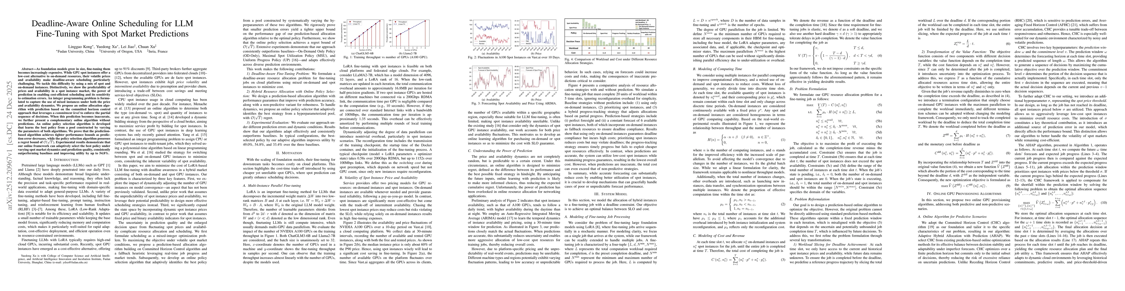 Thumbnail for Deadline-Aware Online Scheduling for LLM Fine-Tuning with Spot Market Predictions