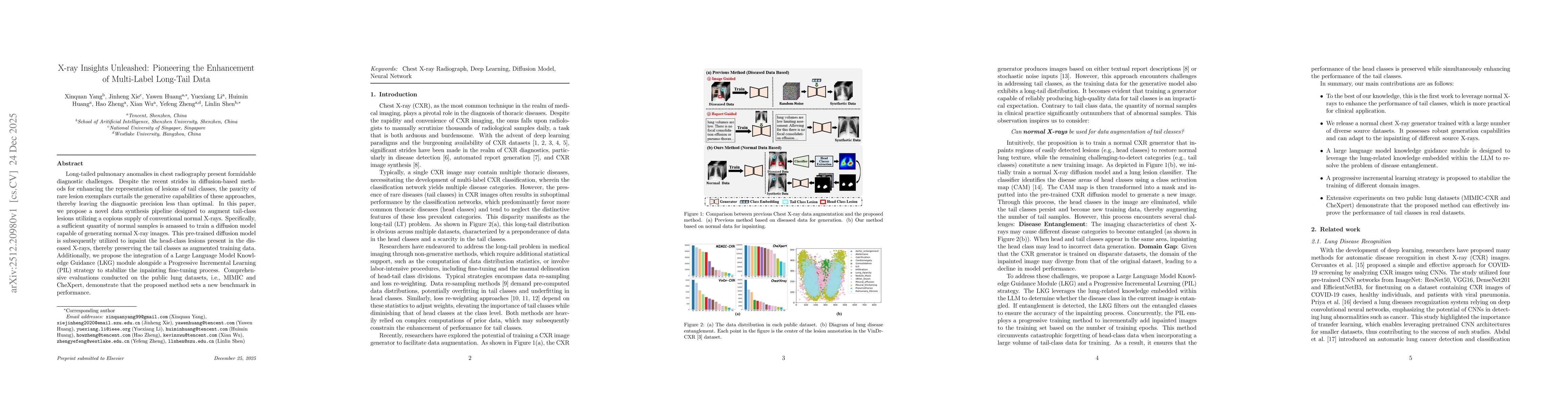 Thumbnail for X-ray Insights Unleashed: Pioneering the Enhancement of Multi-Label Long-Tail Data