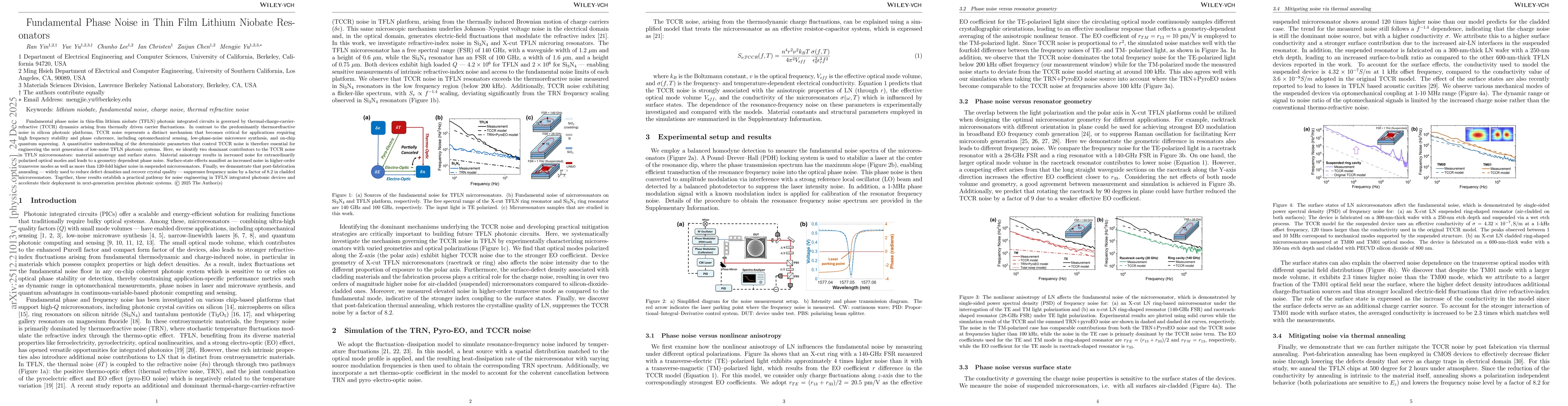 Thumbnail for Fundamental Phase Noise in Thin Film Lithium Niobate Resonators