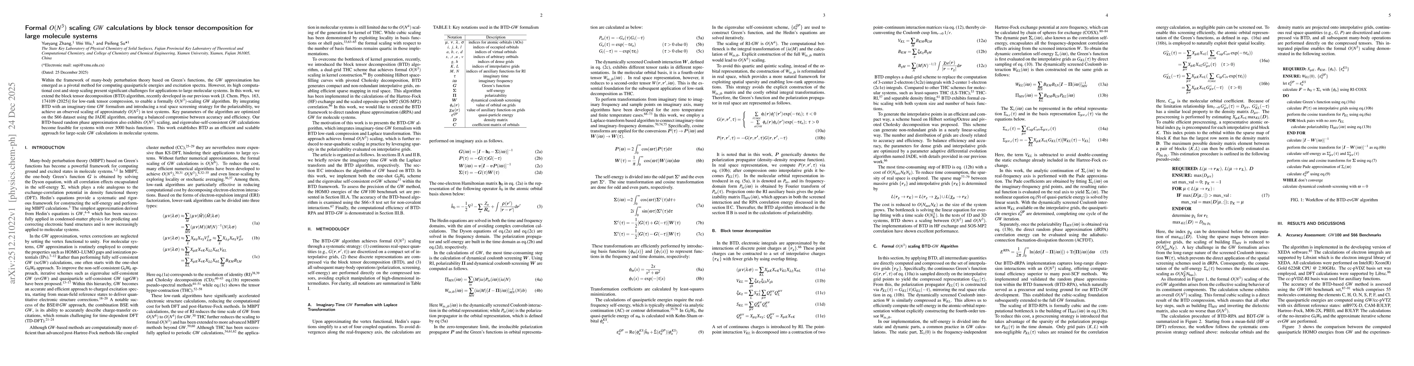 Thumbnail for Formal O(N3) scaling GW calculations by block tensor decomposition for large molecule systems