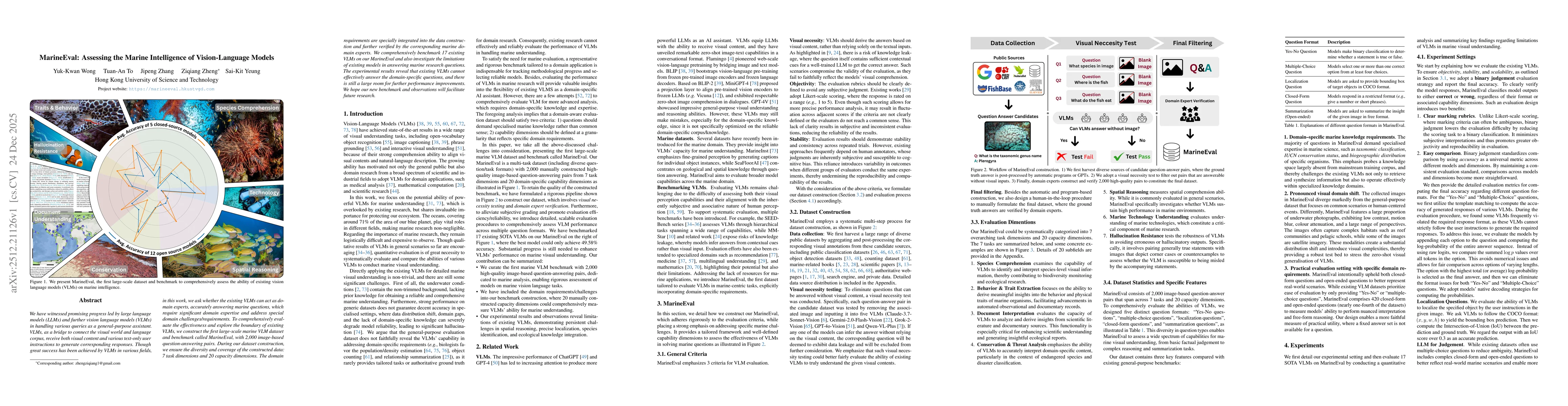 Thumbnail for MarineEval: Assessing the Marine Intelligence of Vision-Language Models