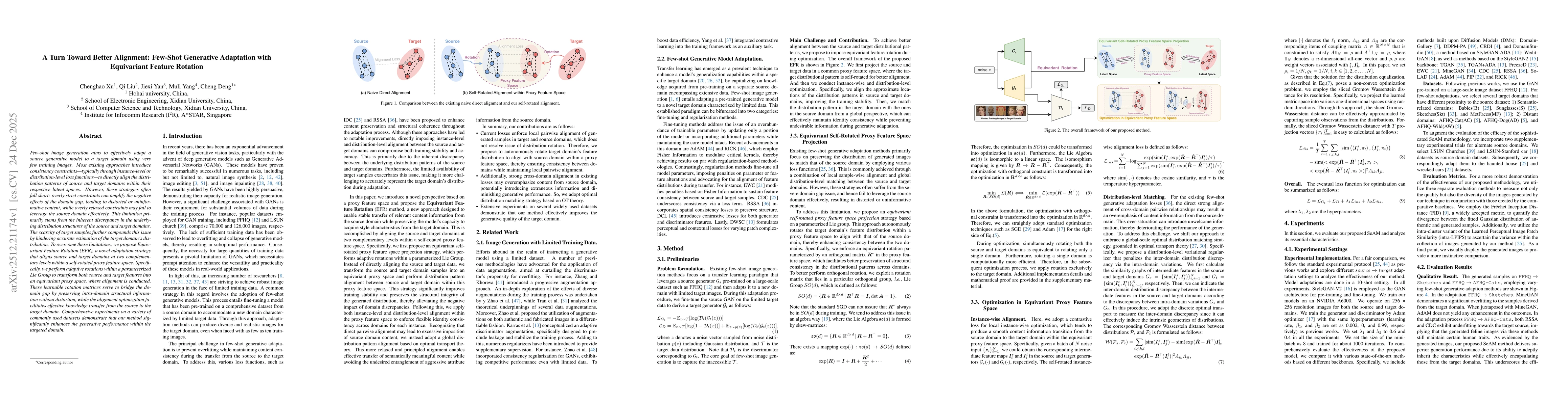 Thumbnail for A Turn Toward Better Alignment: Few-Shot Generative Adaptation with Equivariant Feature Rotation