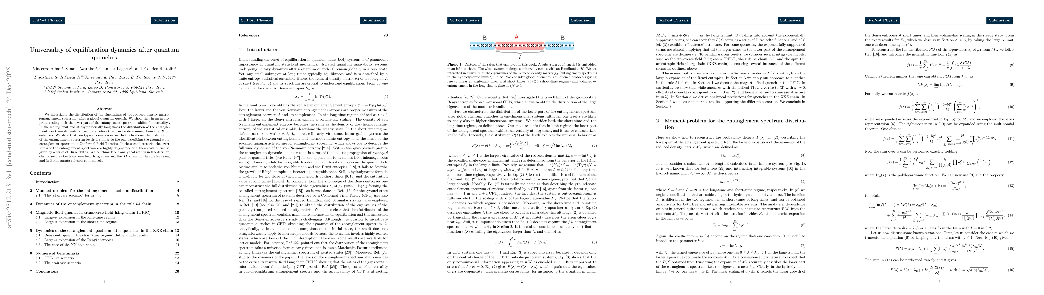 Thumbnail for Universality of equilibration dynamics after quantum quenches