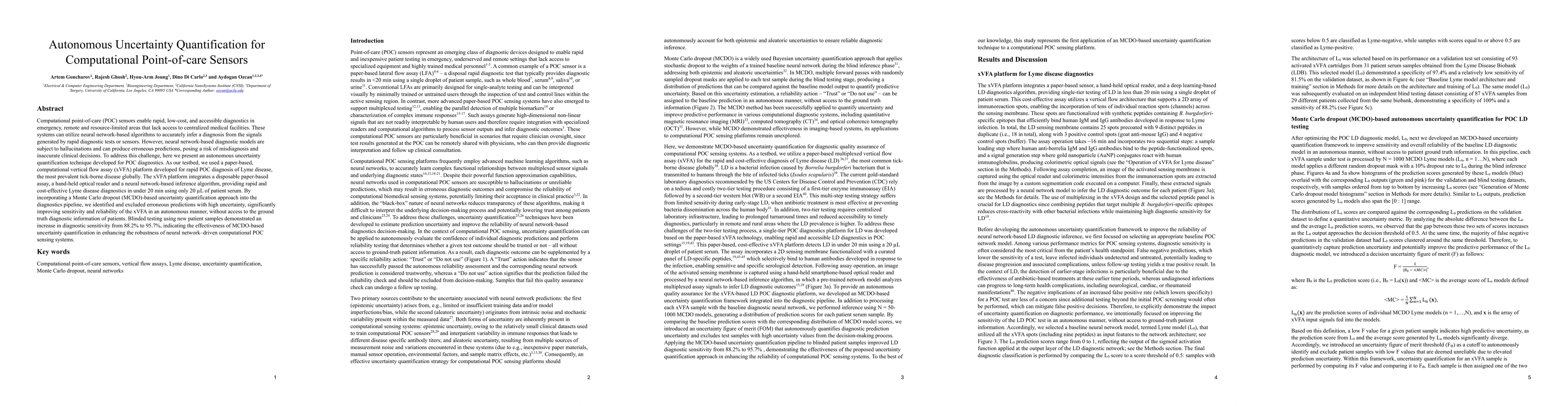 Thumbnail for Autonomous Uncertainty Quantification for Computational Point-of-care Sensors