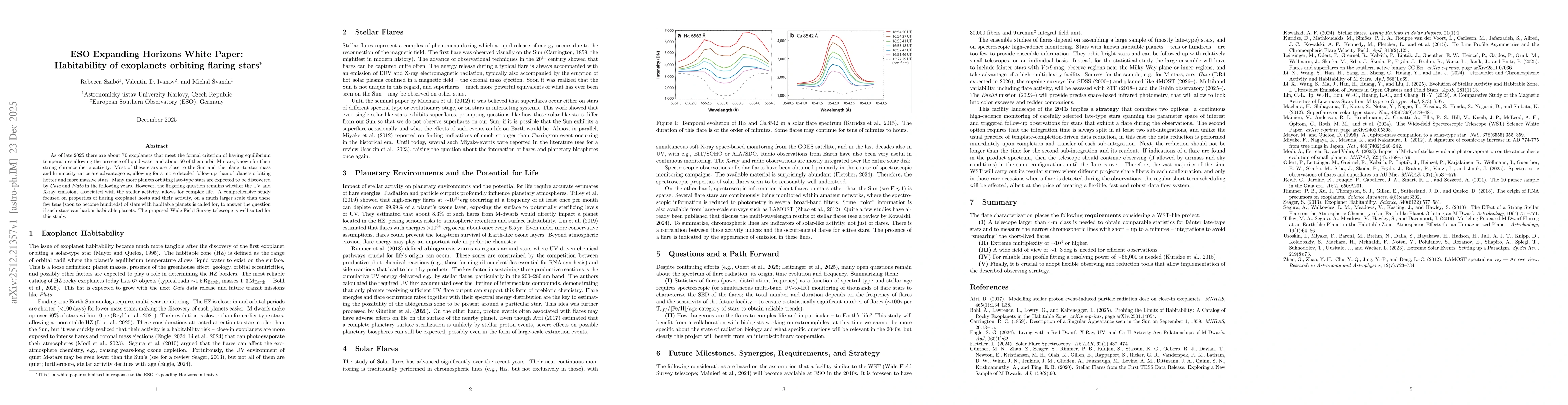 Thumbnail for Habitability of exoplanets orbiting flaring stars