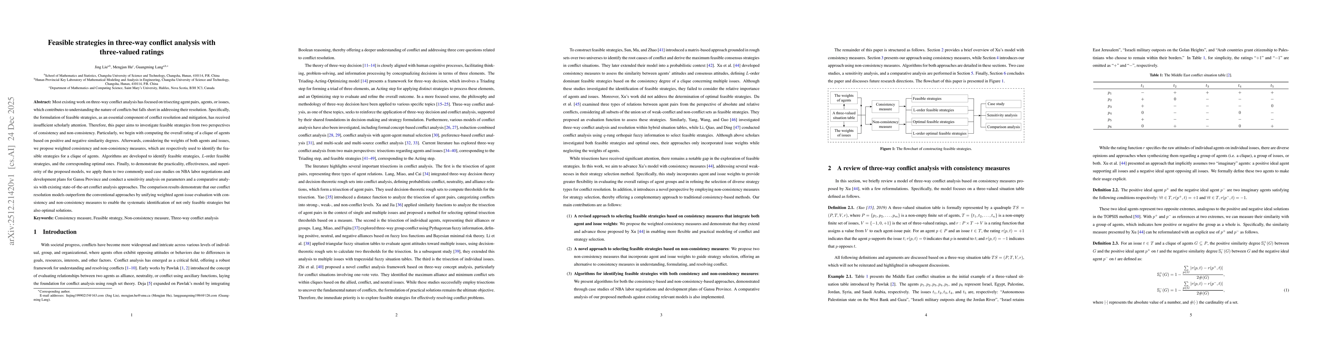 Thumbnail for Feasible strategies in three-way conflict analysis with three-valued ratings