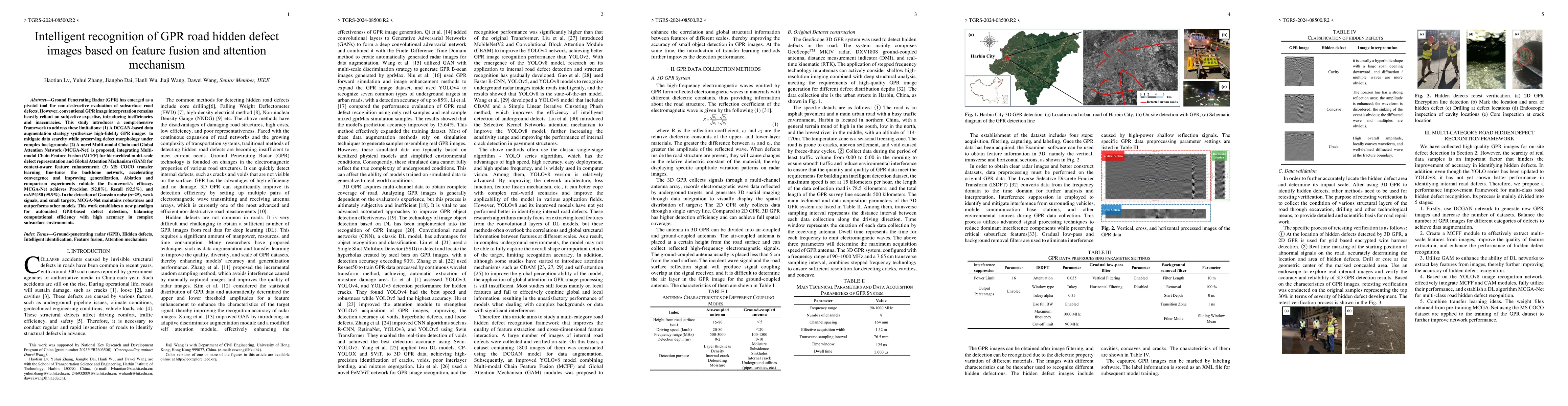 Thumbnail for Intelligent recognition of GPR road hidden defect images based on feature fusion and attention mechanism