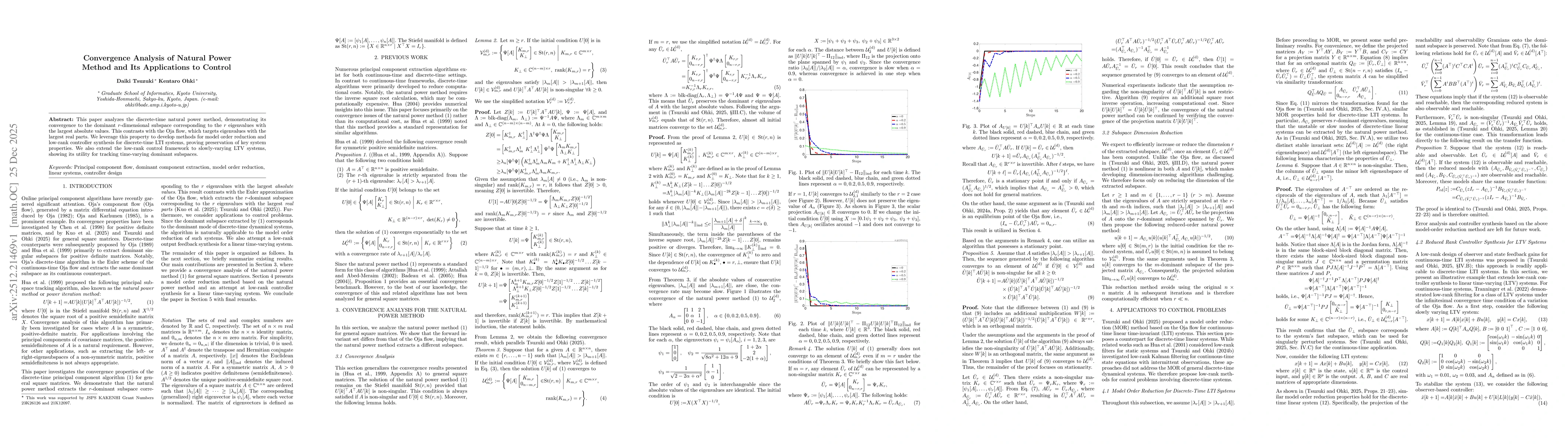 Thumbnail for Convergence Analysis of Natural Power Method and Its Applications to Control