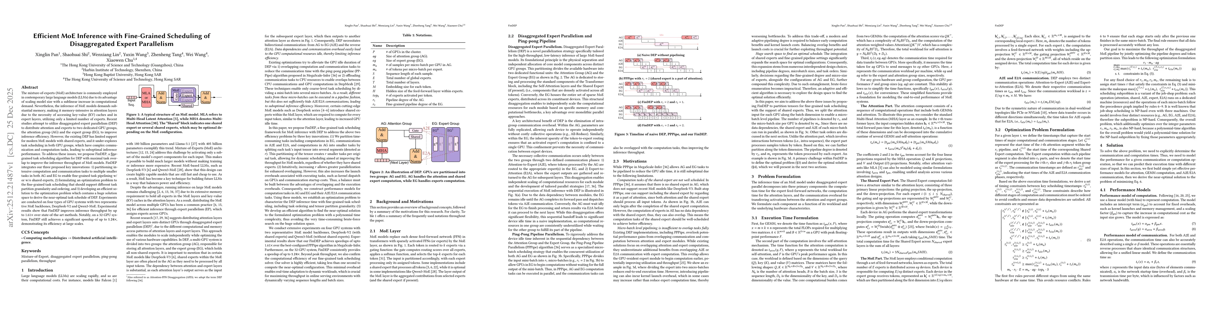 Thumbnail for Efficient MoE Inference with Fine-Grained Scheduling of Disaggregated Expert Parallelism