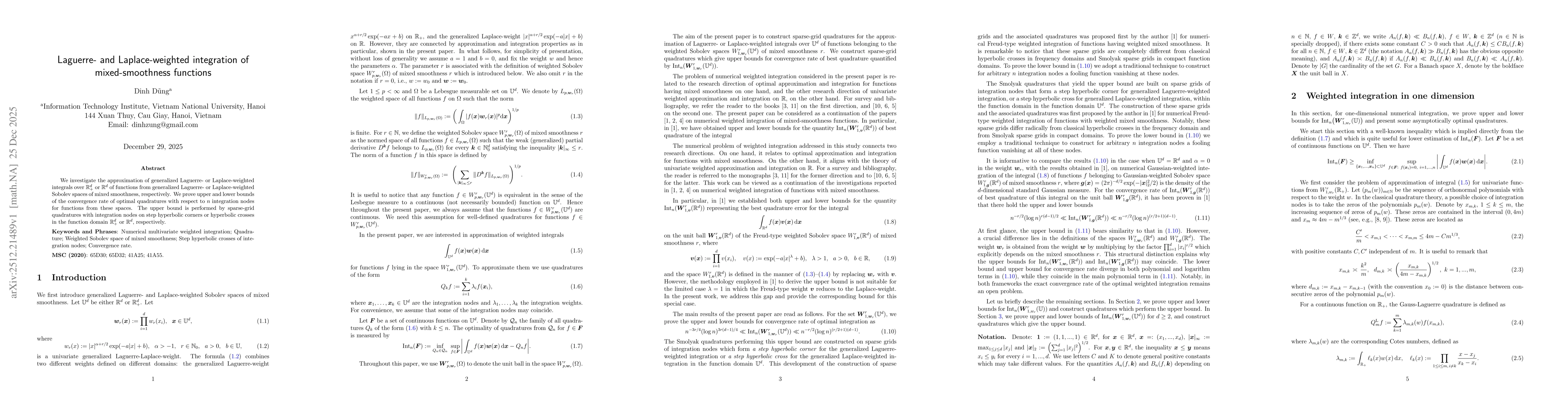 Thumbnail for Laguerre- and Laplace-weighted integration of mixed-smoothness functions
