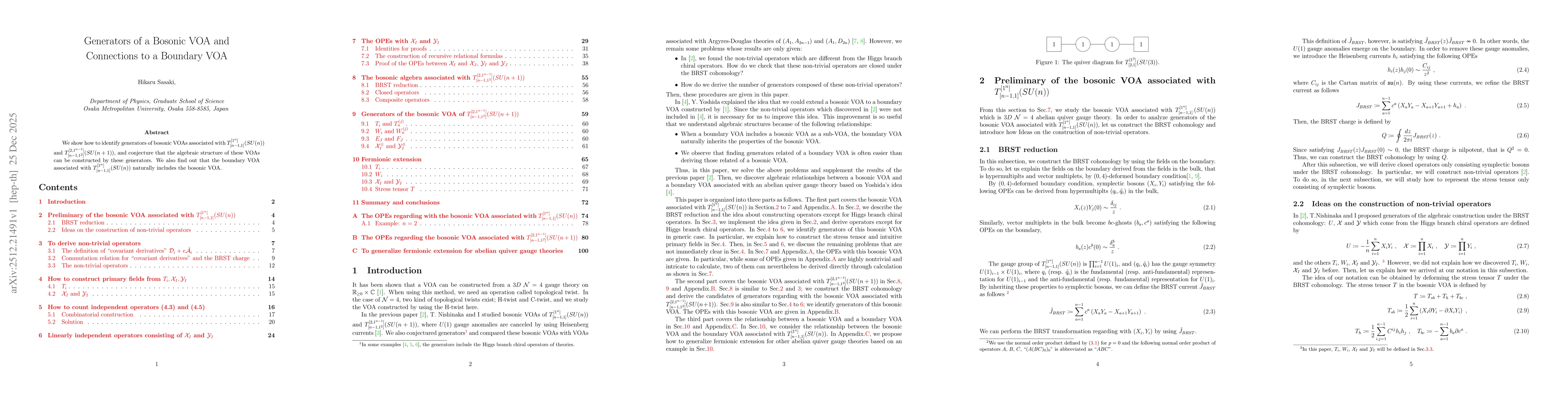 Thumbnail for Generators of a Bosonic VOA and Connections to a Boundary VOA