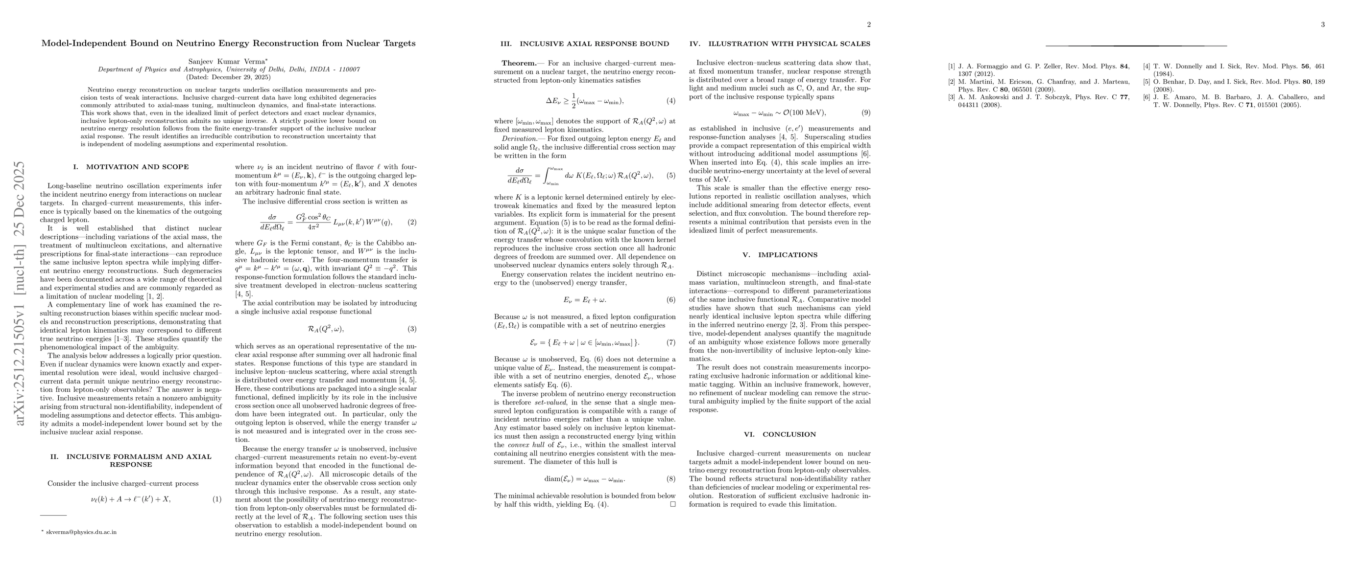 Thumbnail for Model-Independent Bound on Neutrino Energy Reconstruction from Nuclear Targets