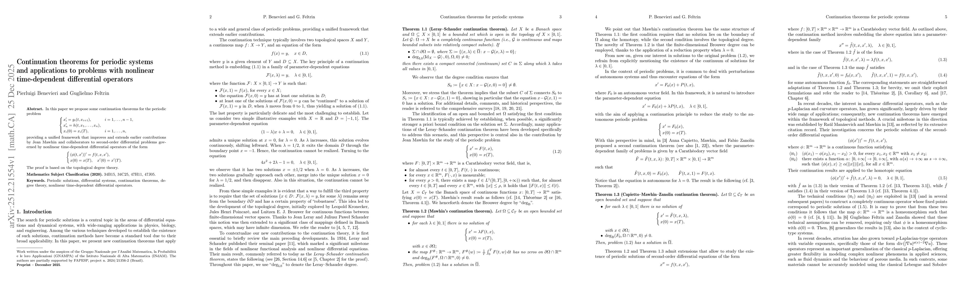 Thumbnail for Continuation theorems for periodic systems and applications to problems with nonlinear time-dependent differential operators
