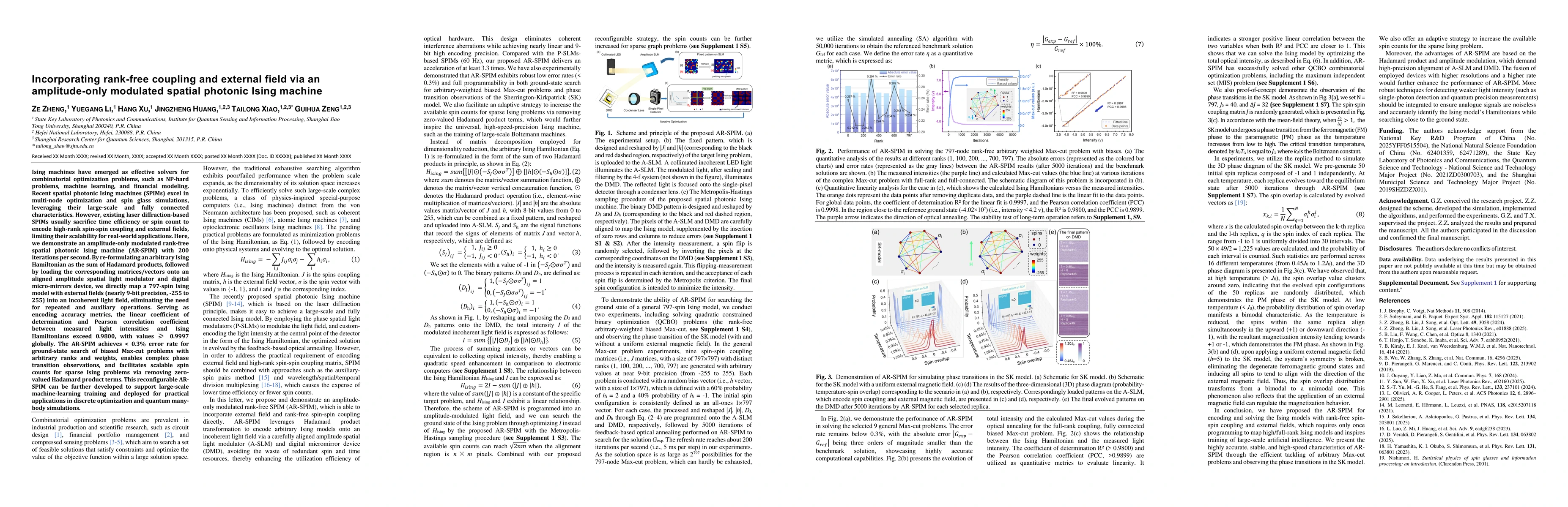 Thumbnail for Incorporating rank-free coupling and external field via an amplitude-only modulated spatial photonic Ising machine