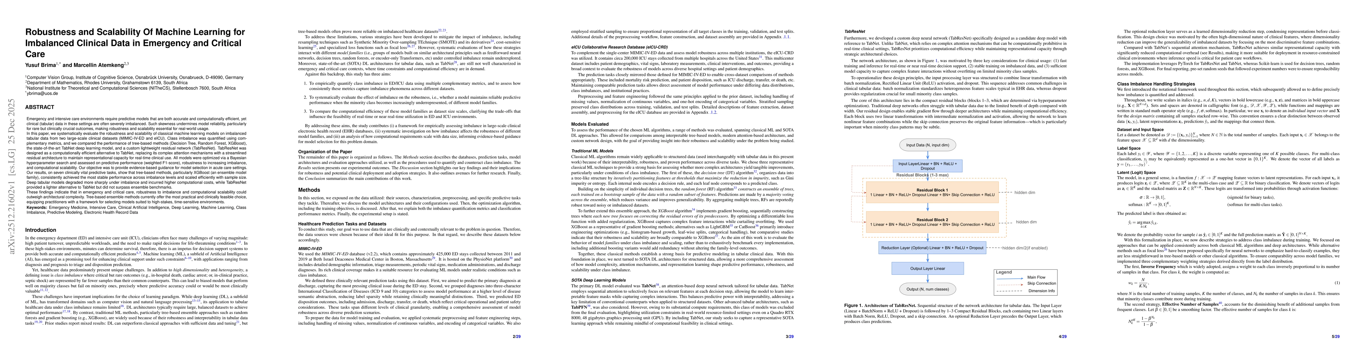 Thumbnail for Robustness and Scalability Of Machine Learning for Imbalanced Clinical Data in Emergency and Critical Care