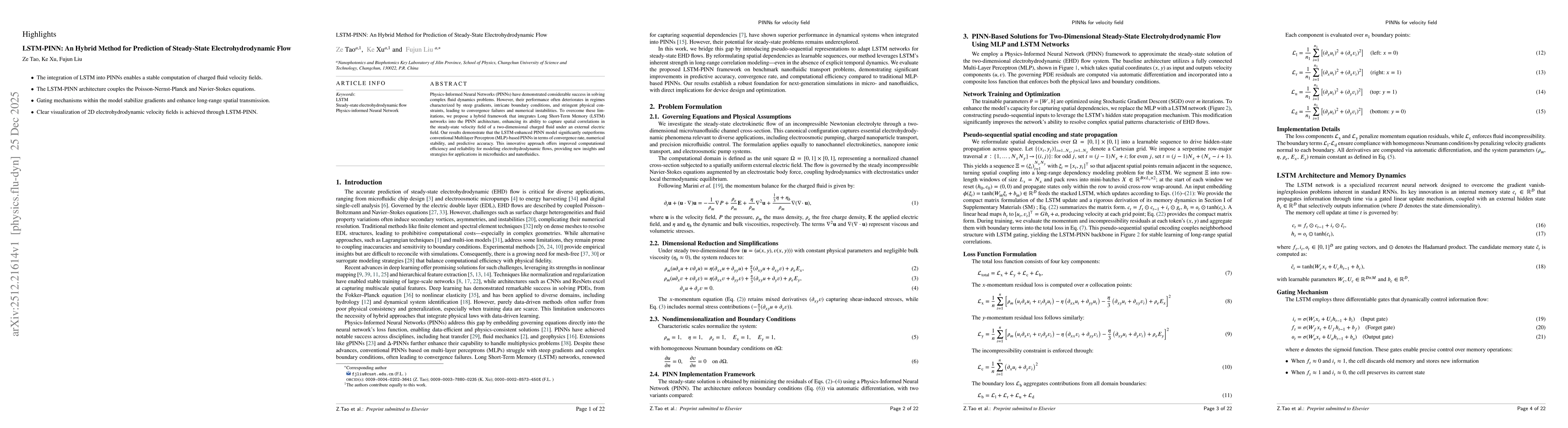 Thumbnail for LSTM-PINN: An Hybrid Method for Prediction of Steady-State Electrohydrodynamic Flow