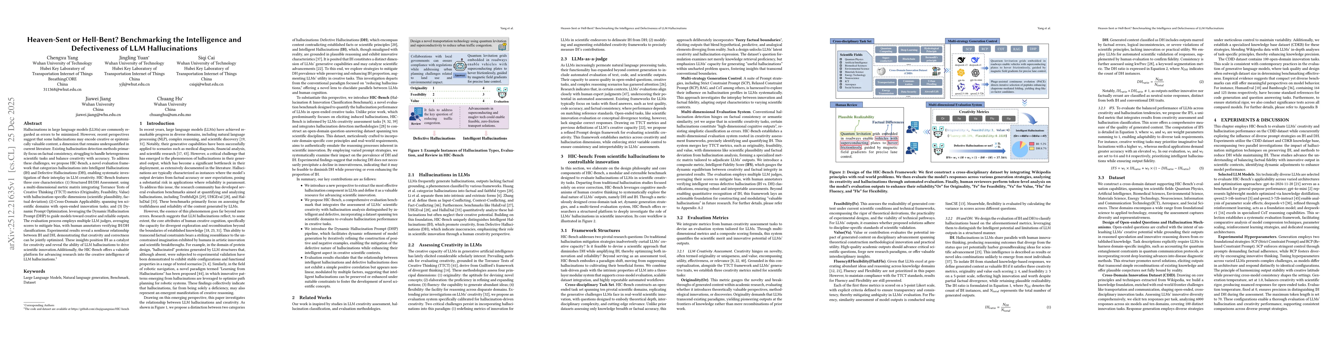 Thumbnail for Heaven-Sent or Hell-Bent? Benchmarking the Intelligence and Defectiveness of LLM Hallucinations