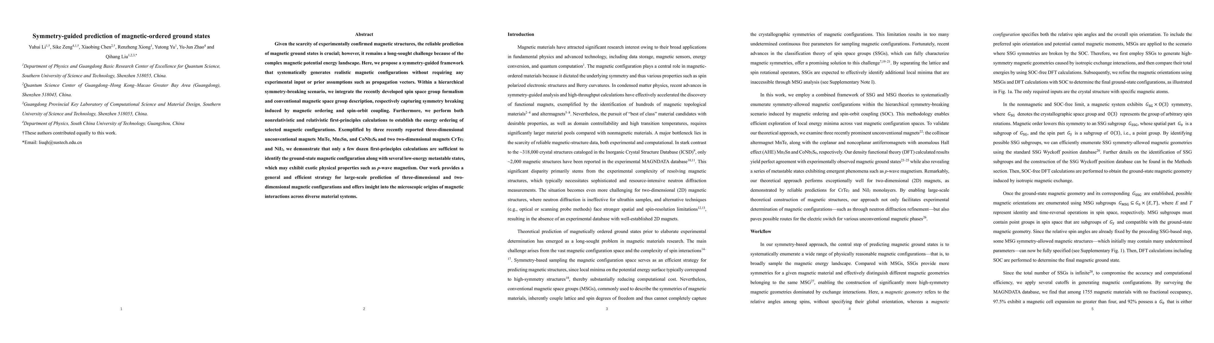 Thumbnail for Symmetry-guided prediction of magnetic-ordered ground states