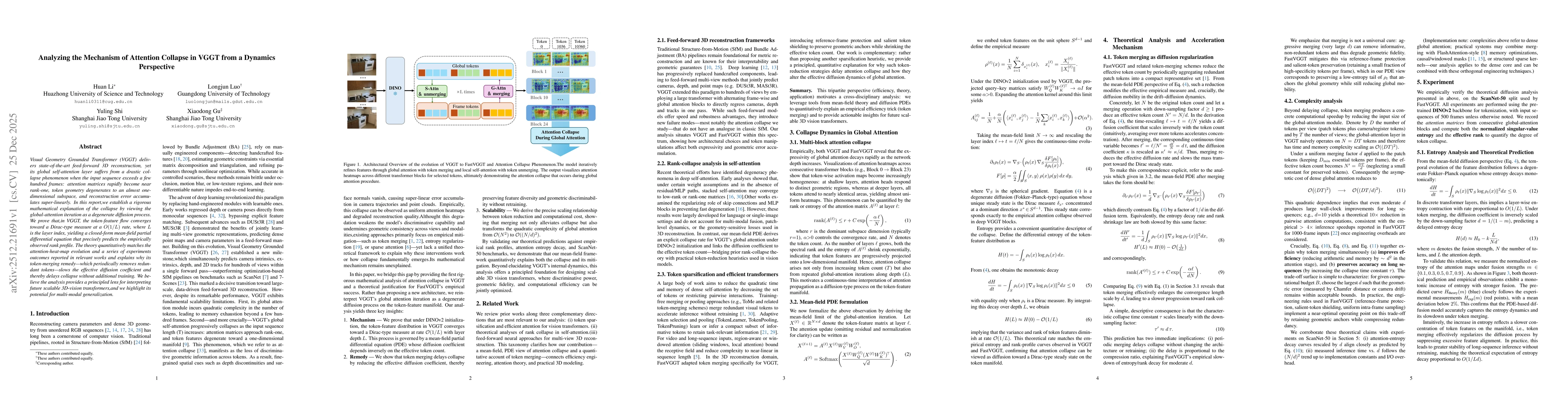 Thumbnail for Analyzing the Mechanism of Attention Collapse in VGGT from a Dynamics Perspective