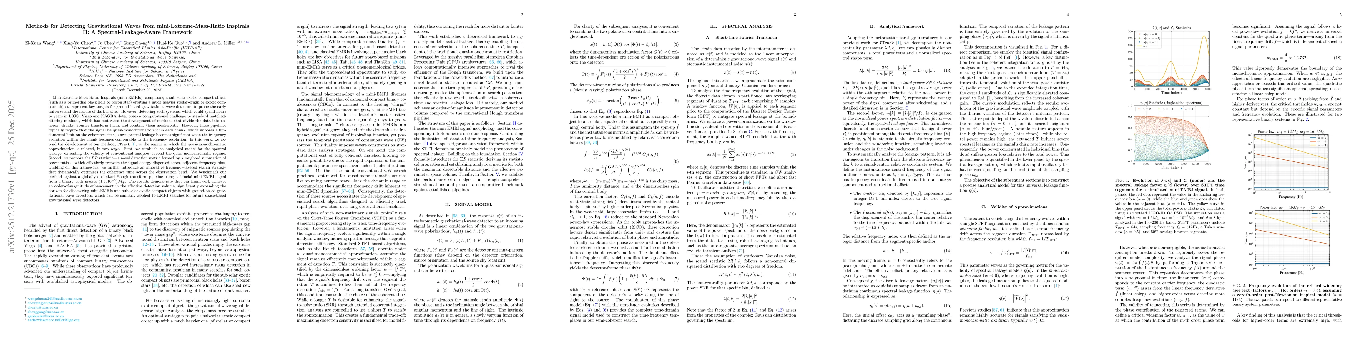 Thumbnail for Methods for Detecting Gravitational Waves from mini-Extreme-Mass-Ratio Inspirals II: A Spectral-Leakage-Aware Framework