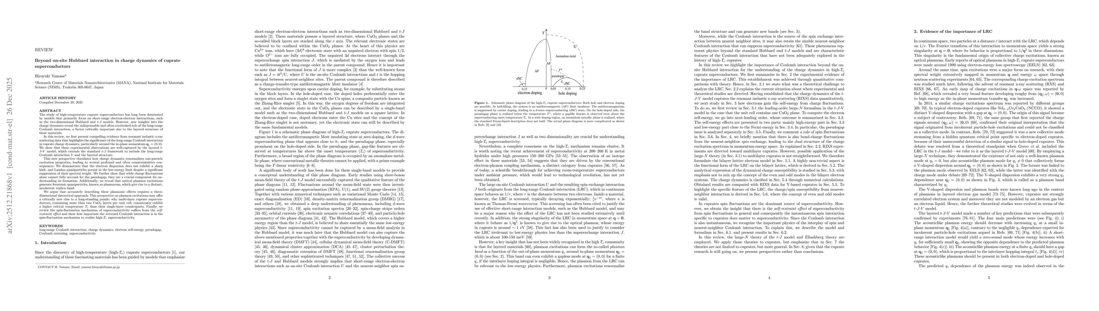 Thumbnail for Beyond on-site Hubbard interaction in charge dynamics of cuprate superconductors