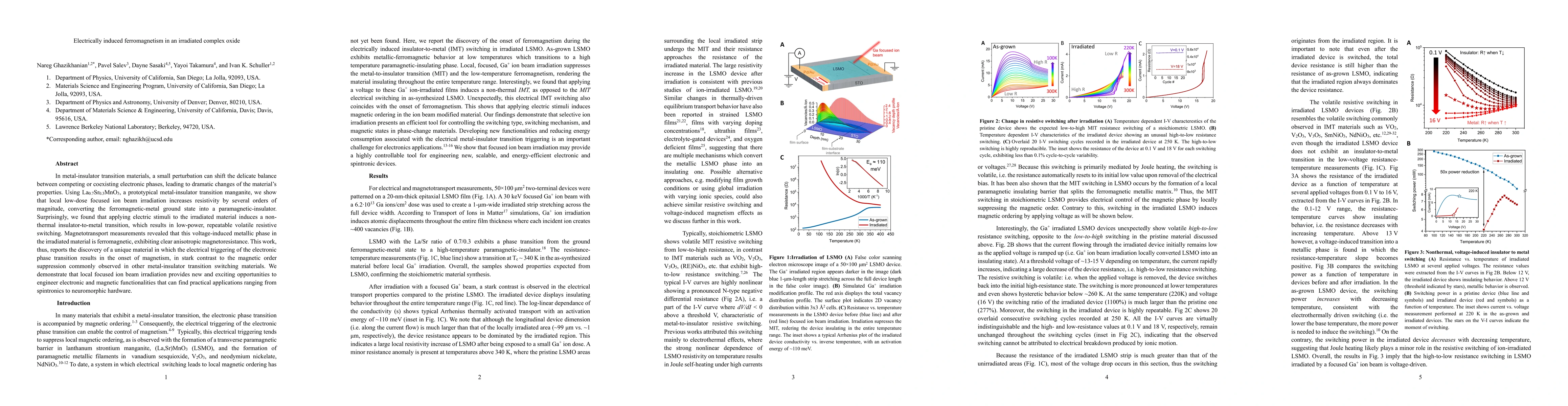 Thumbnail for Electrically induced ferromagnetism in an irradiated complex oxide